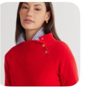 Dudley Stephens Vibrant Red Women's Turtleneck Sweater